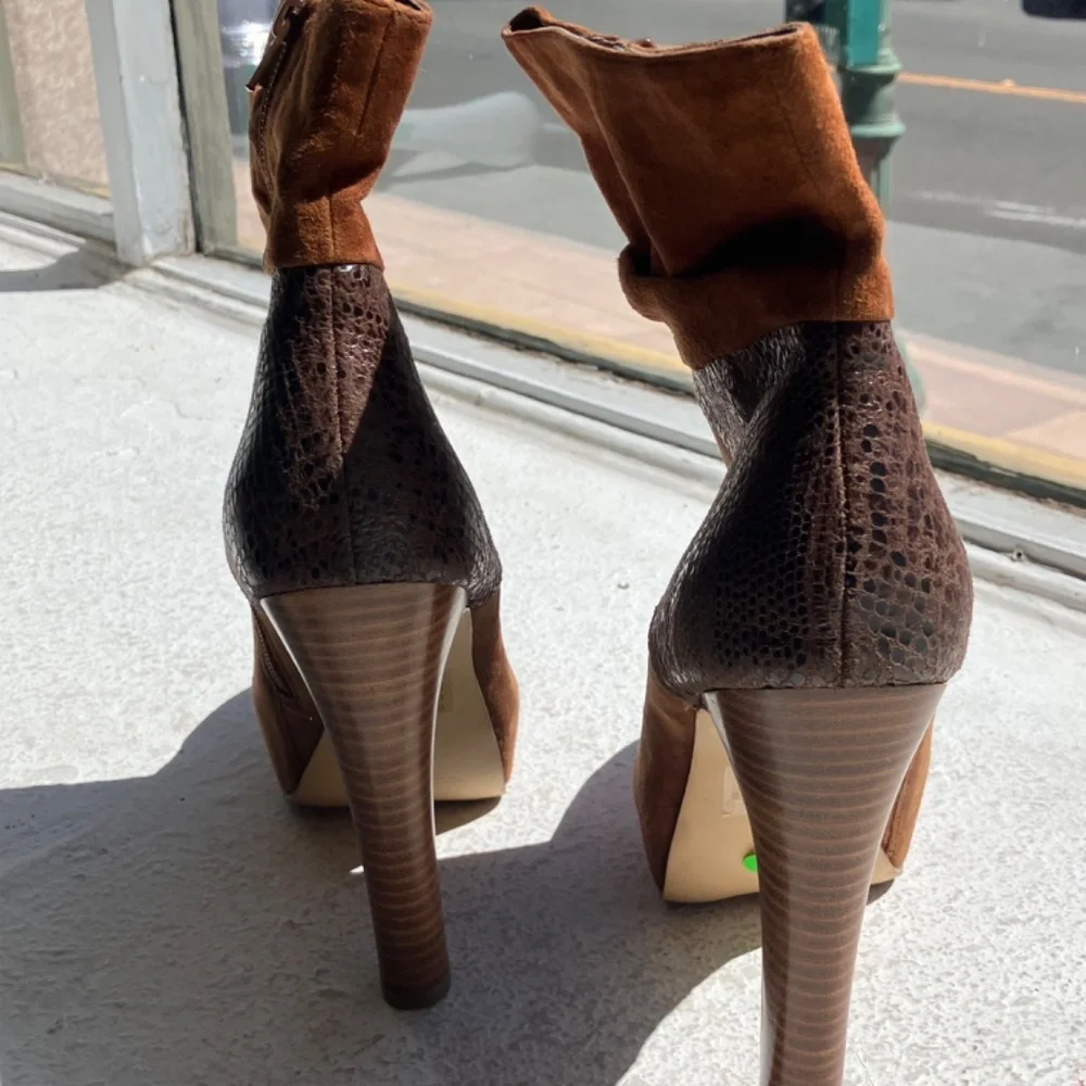 Bakers Brown Leather Suede Katerina boots - Picture 7 of 13